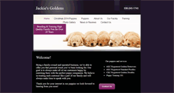 Desktop Screenshot of jackiesgoldens.net