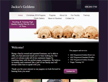 Tablet Screenshot of jackiesgoldens.net